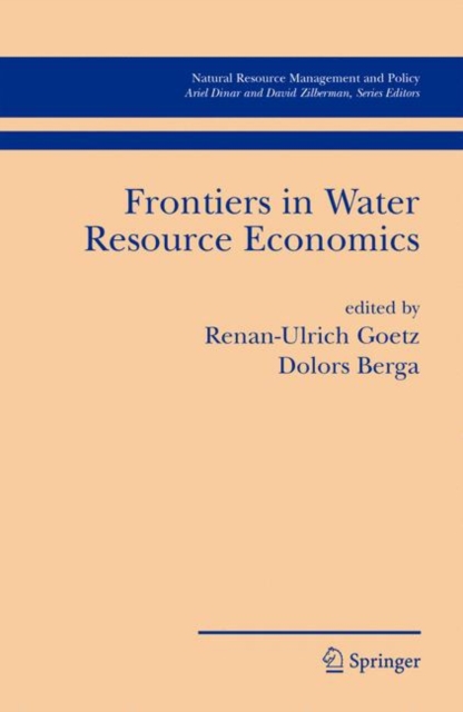 Frontiers in Water Resource Economics, Hardback Book