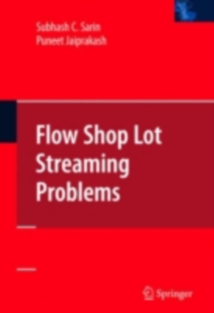 Flow Shop Lot Streaming, PDF eBook