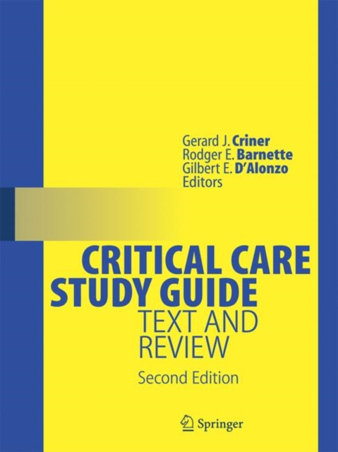 Critical Care Study Guide : Text and Review, Paperback / softback Book