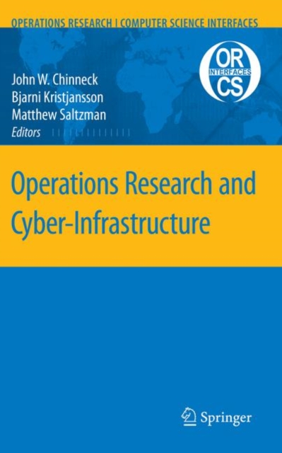 Operations Research and Cyber-infrastructure, Hardback Book