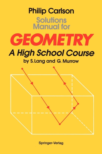 Solutions Manual for Geometry : A High School Course, Paperback / softback Book