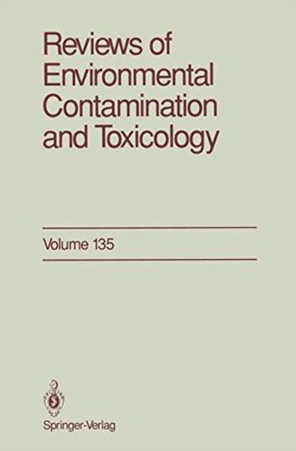 Reviews of Environmental Contamination and Toxicology, Hardback Book