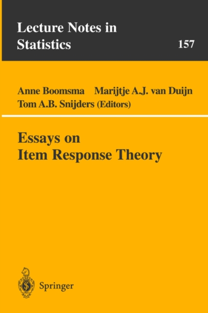 Essays on Item Response Theory, Paperback / softback Book