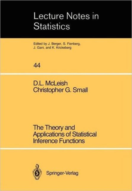 The Theory and Applications of Statistical Interference Functions, Paperback / softback Book