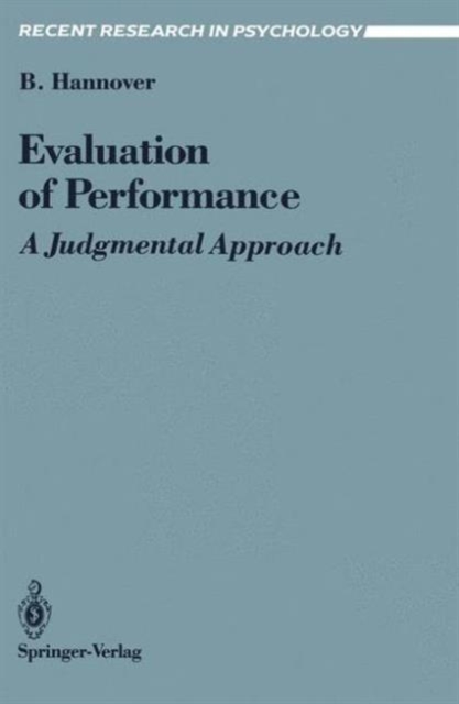 Evaluation of Performance : A Judgmental Approach, Paperback / softback Book