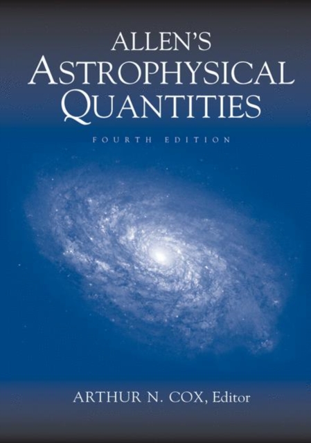 Allen's Astrophysical Quantities, Hardback Book