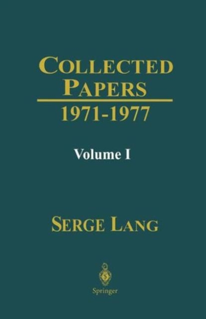 Collected Papers I : 1952-1970 Volume 1, Hardback Book