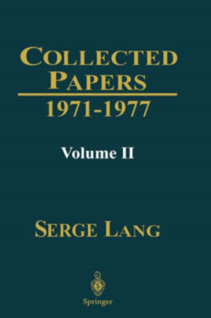 Collected Papers II : 1971-1977 v. 2, Hardback Book