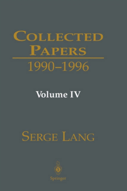 Collected Papers IV : 1990-1996 1990-1996 v. 4, Hardback Book