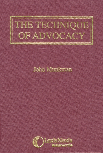 Munkman: The Technique of Advocacy, Hardback Book