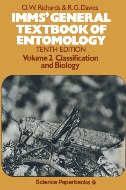 Imms’ General Textbook of Entomology : Volume 2: Classification and Biology, Paperback / softback Book