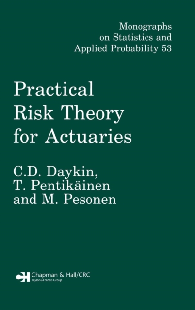 Practical Risk Theory for Actuaries, Hardback Book