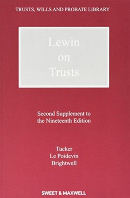Lewin on Trusts, Hardback Book