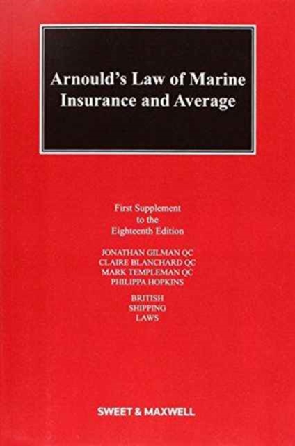 Arnould: Law of Marine Insurance and Average, Paperback / softback Book