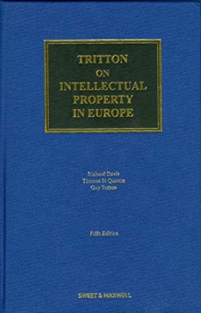 Tritton on Intellectual Property in Europe, Hardback Book