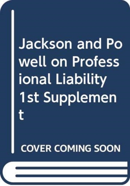 Jackson and Powell on Professional Liability, Paperback / softback Book