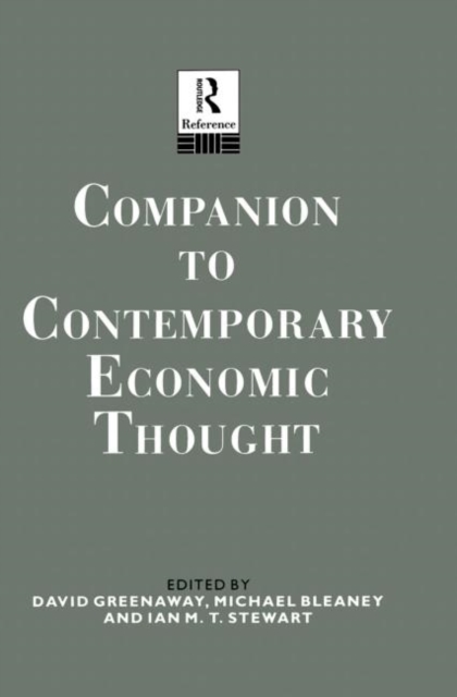 Companion to Contemporary Economic Thought, Hardback Book