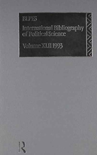 IBSS: Political Science: 1993 Vol 42, Hardback Book
