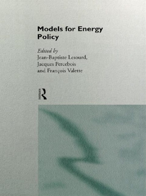 Models for Energy Policy, Hardback Book