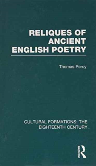 Reliques of Ancient English Poetry, Multiple-component retail product Book