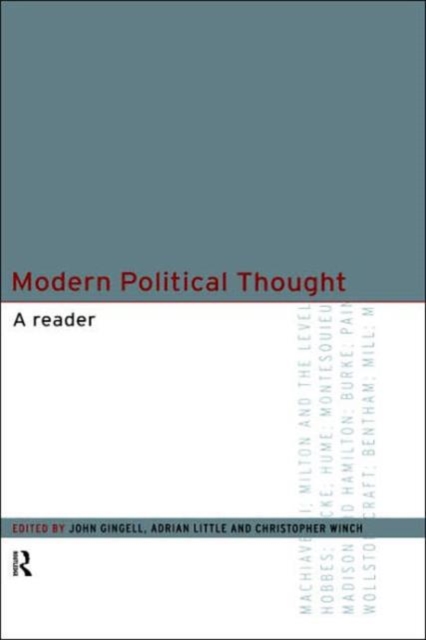 Modern Political Thought : A Reader, Hardback Book