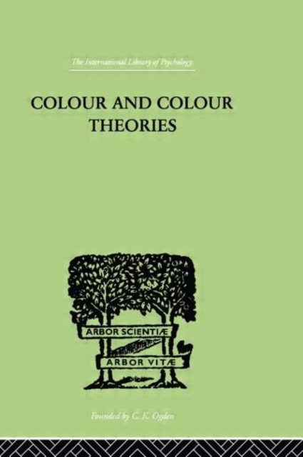 Colour And Colour Theories, Hardback Book