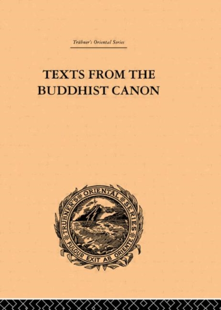 Texts from the Buddhist Canon : Commonly Known as Dhammapada, Hardback Book