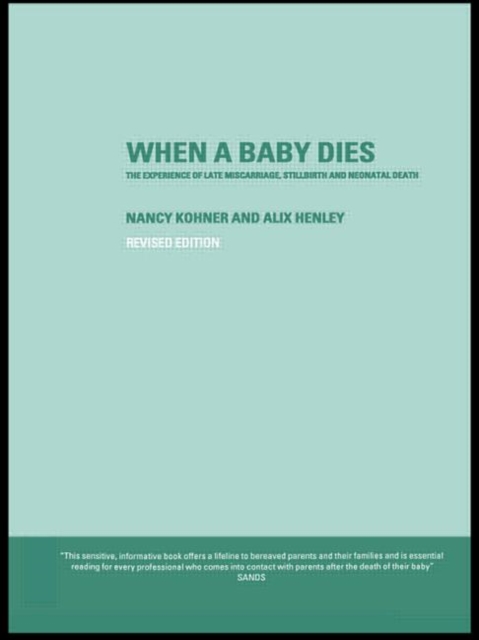 When A Baby Dies : The Experience of Late Miscarriage, Stillbirth and Neonatal Death, Paperback / softback Book