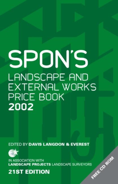 Spon's Landscape and External Works Price Book 2002, Hardback Book