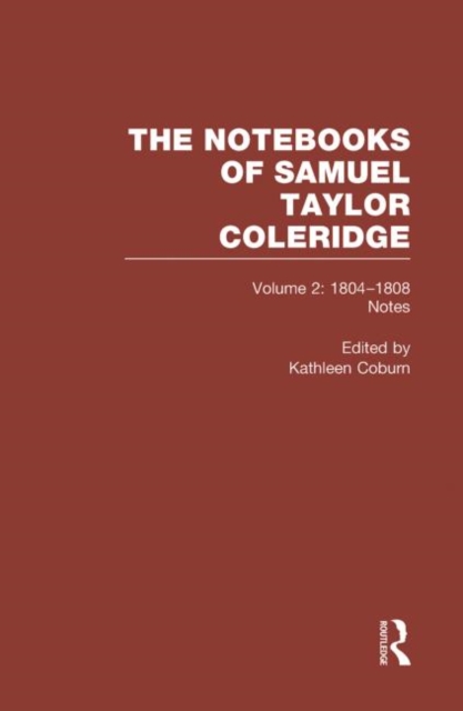 Coleridge Notebooks V2 Notes, Hardback Book