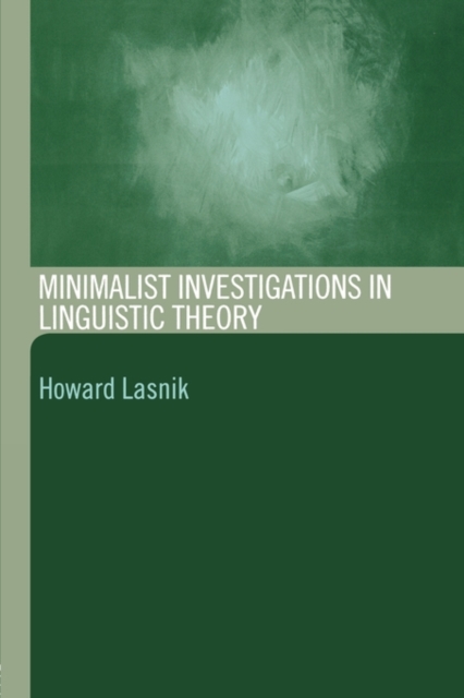 Minimalist Investigations in Linguistic Theory, Paperback / softback Book