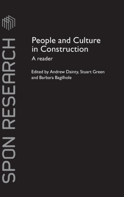 People and Culture in Construction : A Reader, Hardback Book
