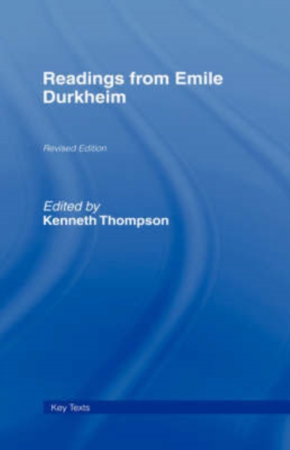 Readings from Emile Durkheim, Hardback Book