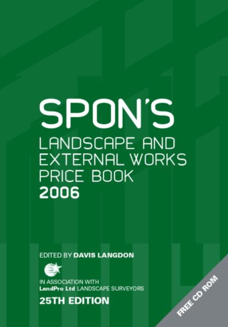 Spon's Landscape and External Works Price Book, Hardback Book