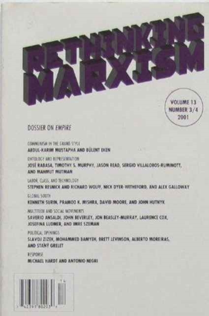 Rethinking Marxism : July, Vol: 17.4, Paperback / softback Book