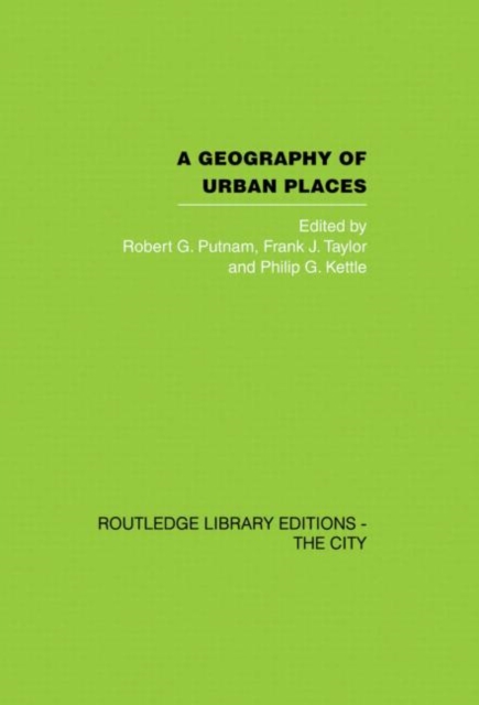 A Geography of Urban Places, Hardback Book