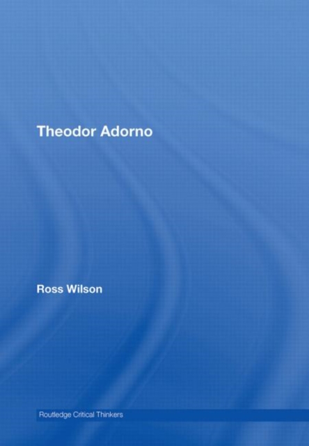 Theodor Adorno, Hardback Book