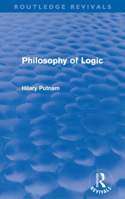Philosophy of Logic (Routledge Revivals), Paperback / softback Book