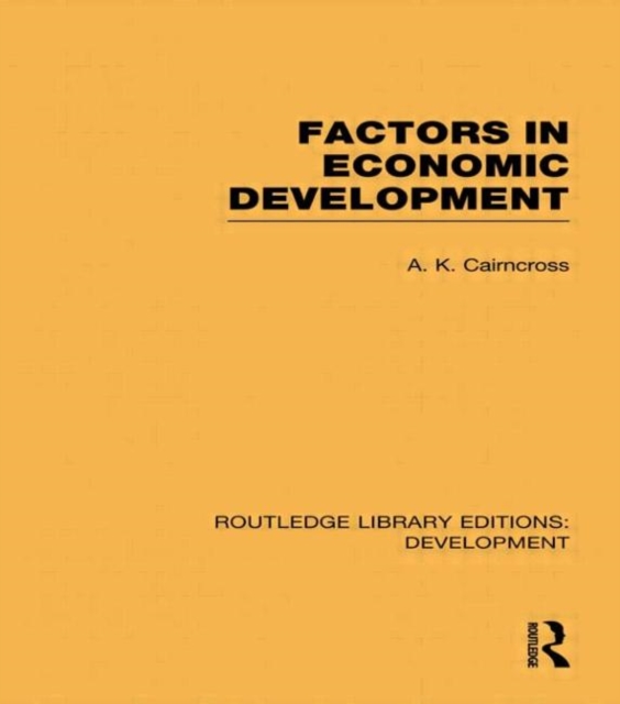 Factors in Economic Development, Hardback Book