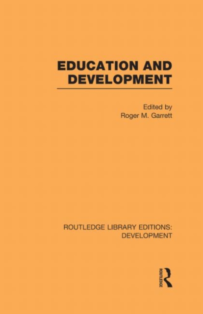 Education and Development, Hardback Book