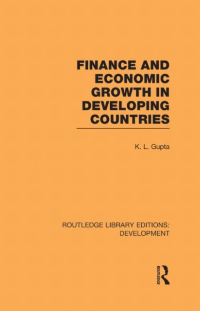 Finance and Economic Growth in Developing Countries, Hardback Book