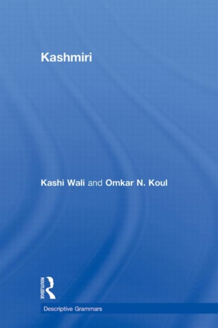 Kashmiri : A Cognitive-Descriptive Grammar, Paperback / softback Book