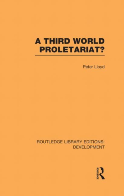 A Third World Proletariat?, Hardback Book