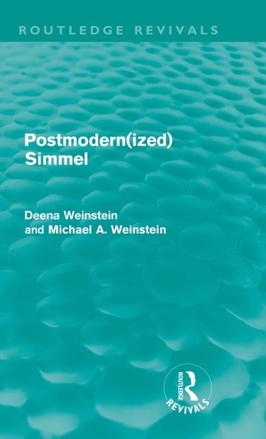 Postmodernized Simmel, Hardback Book
