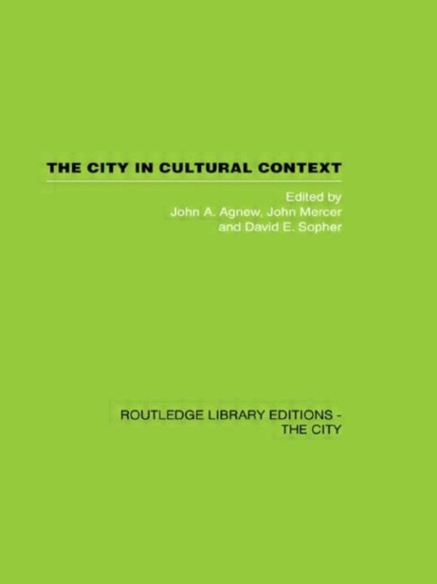 The City in Cultural Context, Paperback / softback Book
