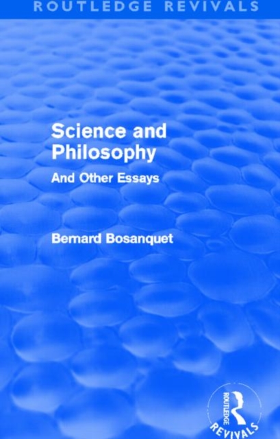 Science and Philosophy (Routledge Revivals) : And Other Essays, Hardback Book