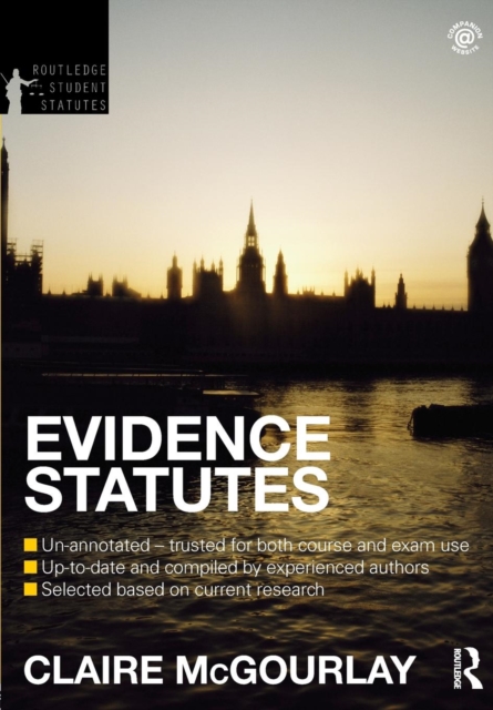 Evidence Statutes 2012-2013, Paperback / softback Book
