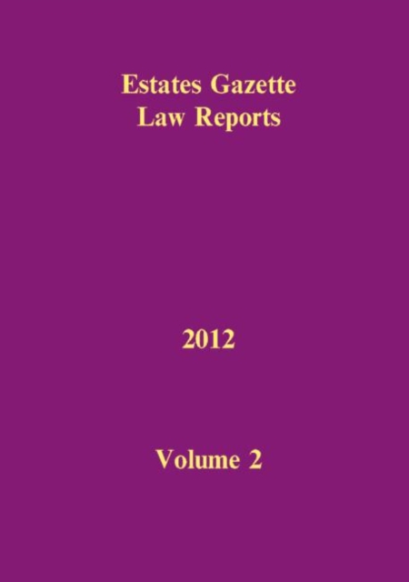 EGLR 2012 Volume 2, Hardback Book