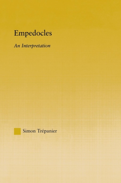 Empedocles : An Interpretation, Paperback / softback Book