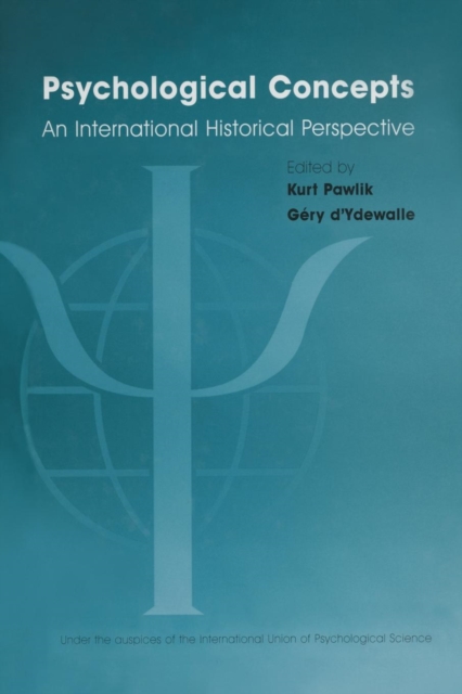 Psychological Concepts : An International Historical Perspective, Paperback / softback Book